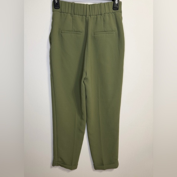 GUC Wilfred Sage Green Cuffed Front Knife Pleat Trouser Pants Size 0 - Picture 2 of 3